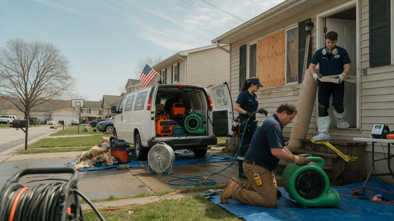 Water Damage Restoration in Bellflower, IL near me